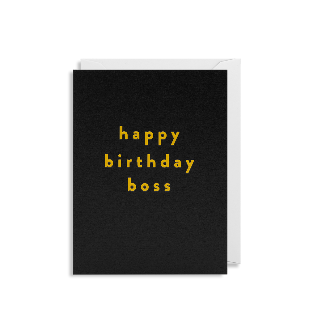 Happy Birthday Boss - Mini Card – No.14 Ampthill